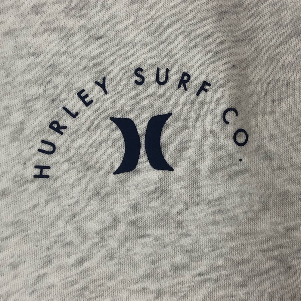 Hurley Men’s Midweight Gray Fleece Joggers - Picture 7 of 13